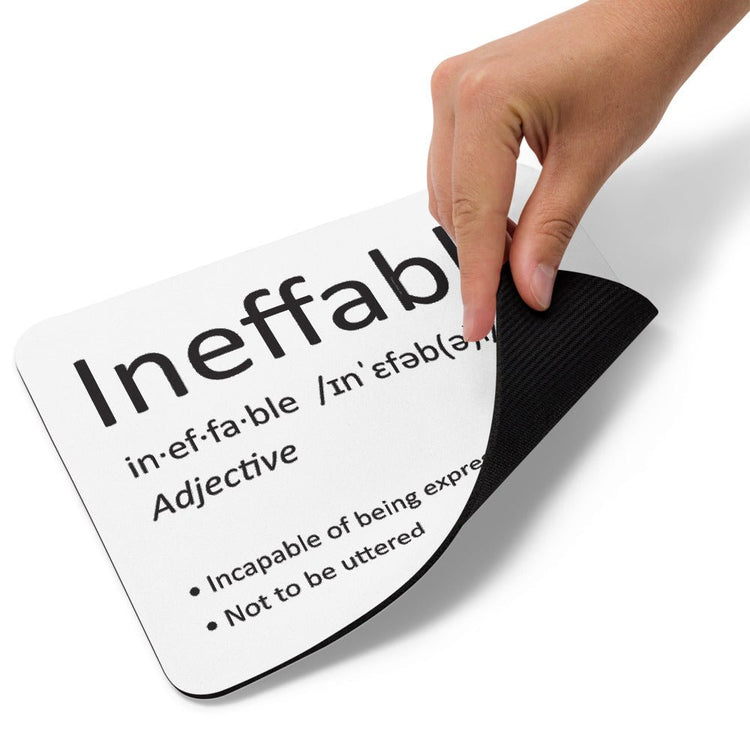 Good Omens Inspired Mouse pad - Ineffable (quote) - Fandom-Made