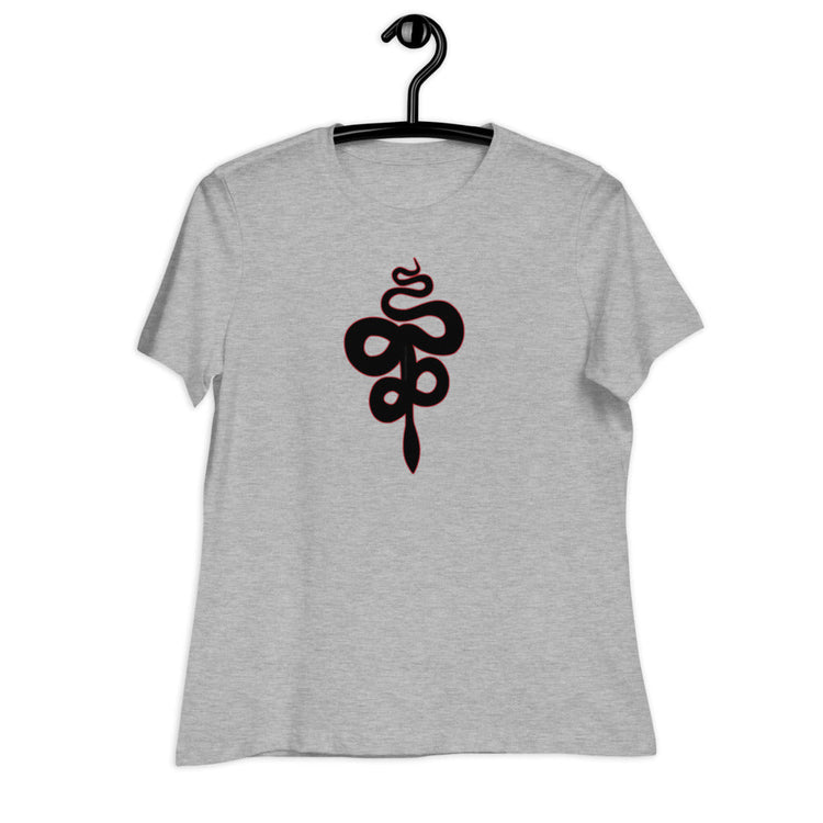 Good Omens Inspired Women's Relaxed T-Shirt - Crowley Snake - Fandom-Made