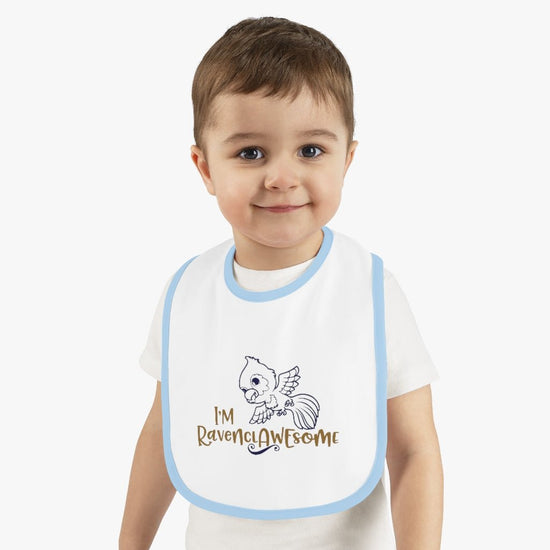 Harry Potter - Ravenclawsome Baby Contrast Trim Jersey Bib - Fandom-Made