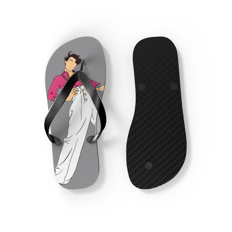 Harry Styles Minimal Pink Flip Flops - Fandom-Made