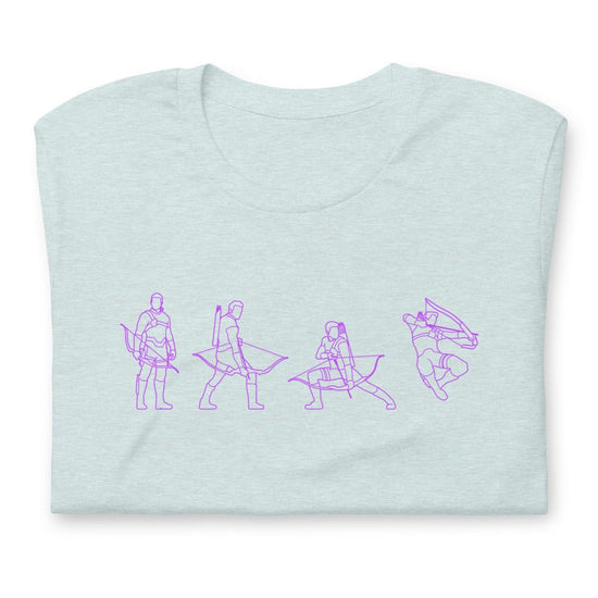 Hawkeye - Purple Outline Short-sleeve unisex t-shirt - Fandom-Made