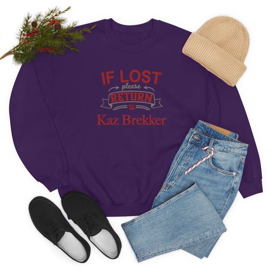 If Lost, Return to Kaz Brekker Sweatshirt - Fandom-Made