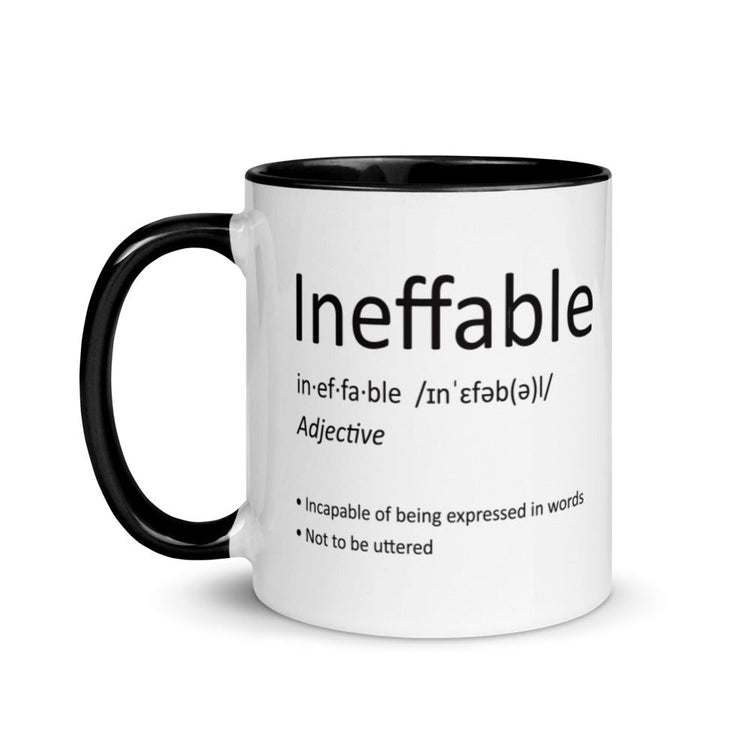 Ineffable definition Mug with Color Inside - Fandom-Made