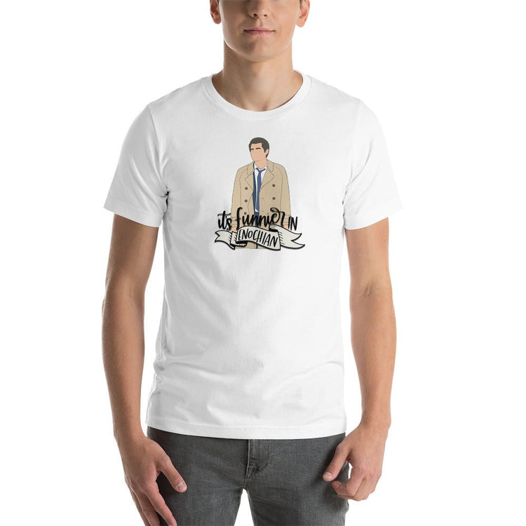 It's Funnier in Enochian (Castiel) Unisex t-shirt - Fandom-Made
