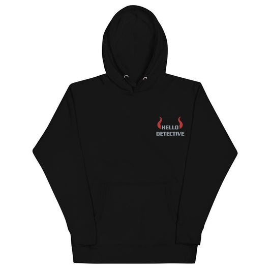 Lucifer Inspired Embroidered Unisex Hoodie - Hello Detective - Fandom-Made