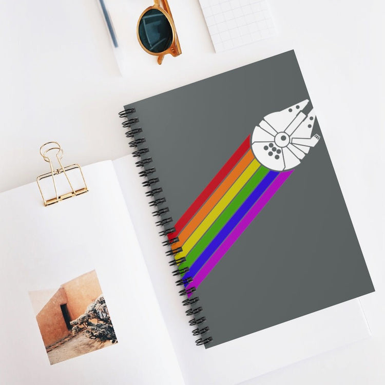 Millennium Falcon Pride Spiral Notebook - Ruled Line - Fandom-Made
