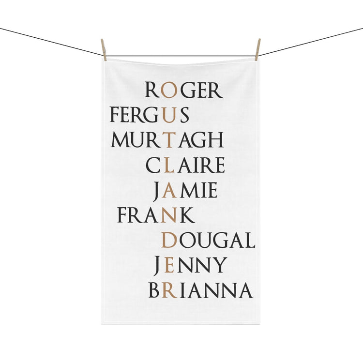 Names – Character spells Outlander Kitchen Towel - Fandom-Made