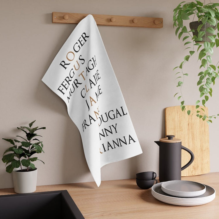 Names – Character spells Outlander Kitchen Towel - Fandom-Made