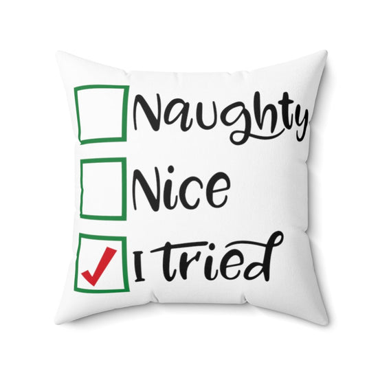 Naughty Or Nice Pillow - Fandom-Made