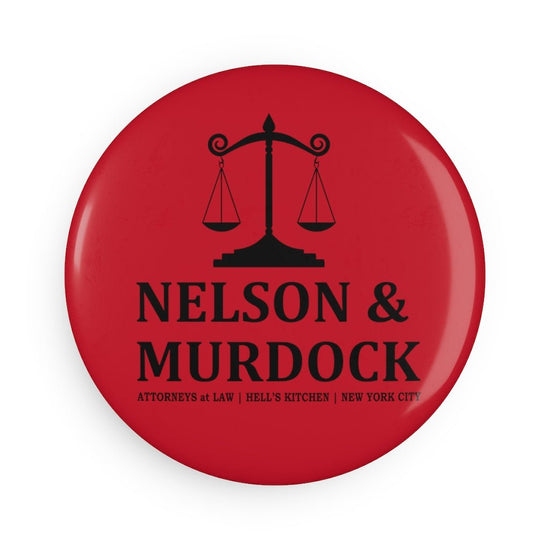 Nelson & Murdock Button Magnet - Fandom-Made