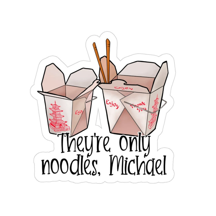Only Noodles, Michael Transparent Outdoor Stickers, Die-Cut, 1pcs - Fandom-Made