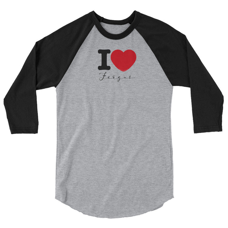 Outlander Inspired 3/4 sleeve raglan shirt - I ❤️Fergus - Fandom-Made