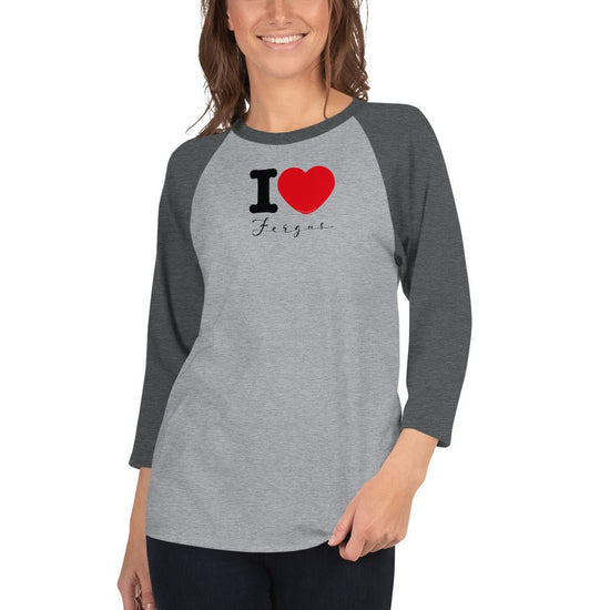 Outlander Inspired 3/4 sleeve raglan shirt - I ❤️Fergus - Fandom-Made