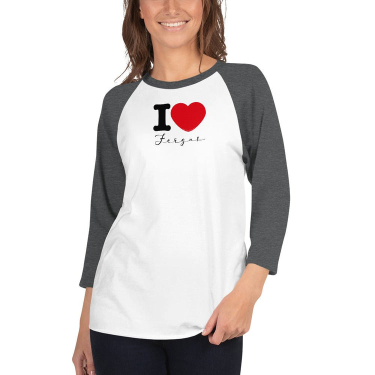 Outlander Inspired 3/4 sleeve raglan shirt - I ❤️Fergus - Fandom-Made