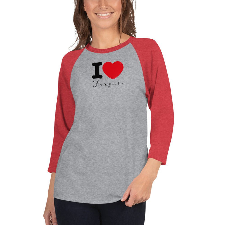 Outlander Inspired 3/4 sleeve raglan shirt - I ❤️Fergus - Fandom-Made