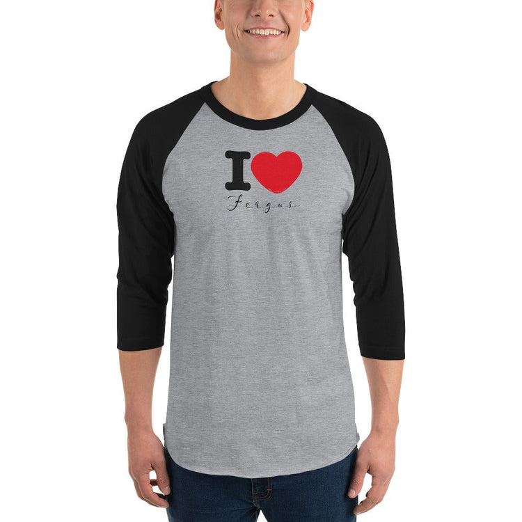 Outlander Inspired 3/4 sleeve raglan shirt - I ❤️Fergus - Fandom-Made