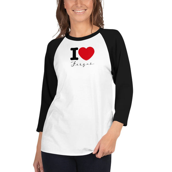 Outlander Inspired 3/4 sleeve raglan shirt - I ❤️Fergus - Fandom-Made