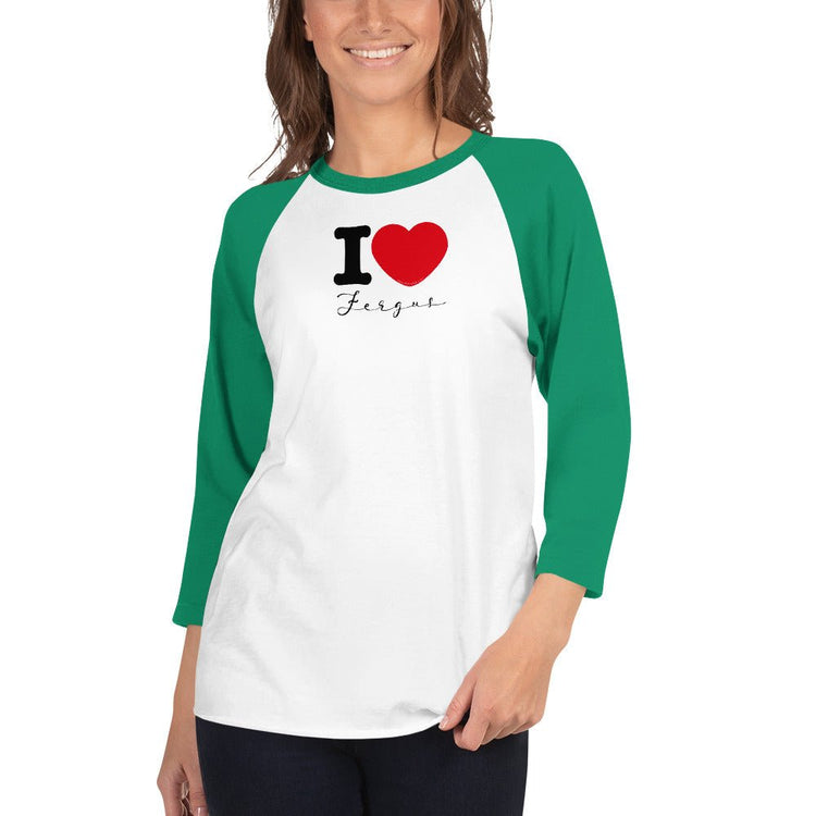 Outlander Inspired 3/4 sleeve raglan shirt - I ❤️Fergus - Fandom-Made