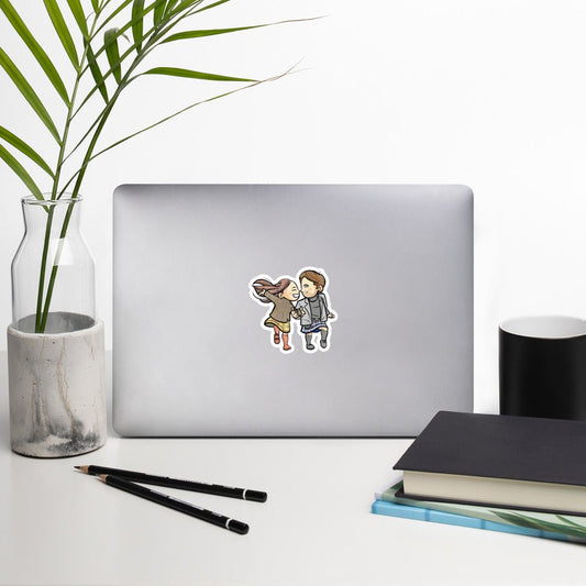 Outlander inspired Small Stars Bubble-free stickers - Roger & Bree (dancing) - Fandom-Made