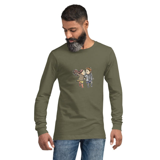 Outlander inspired Small Stars Unisex Long Sleeve Tee - Roger & Bree (dancing) - Fandom-Made