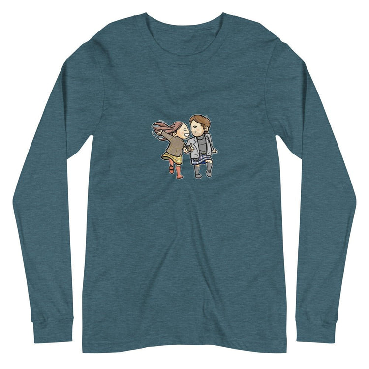 Outlander inspired Small Stars Unisex Long Sleeve Tee - Roger & Bree (dancing) - Fandom-Made