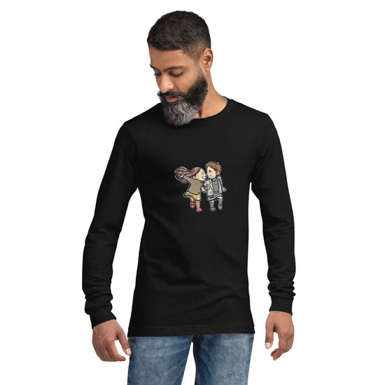 Outlander inspired Small Stars Unisex Long Sleeve Tee - Roger & Bree (dancing) - Fandom-Made