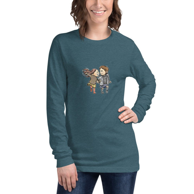 Outlander inspired Small Stars Unisex Long Sleeve Tee - Roger & Bree (dancing) - Fandom-Made