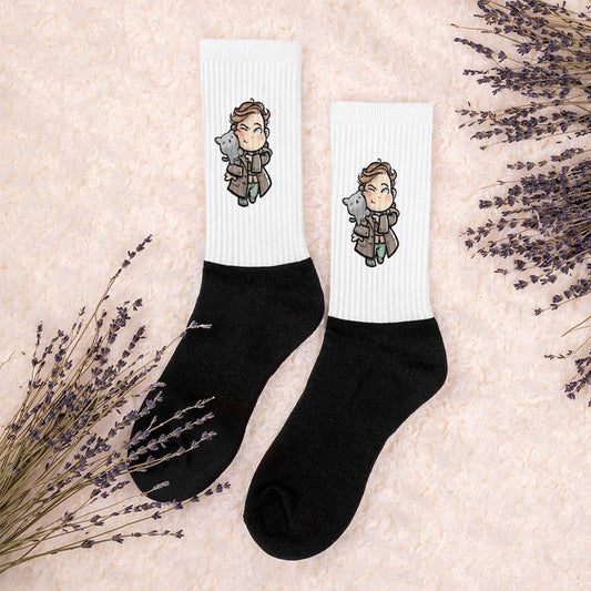Outlander Inspired Socks - Jamie & Adso Small Stars - Fandom-Made