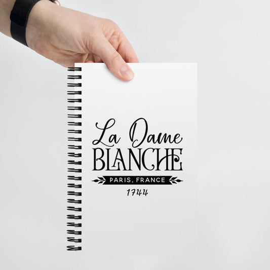 Outlander Inspired Spiral notebook - La Dame Blanche - Fandom-Made