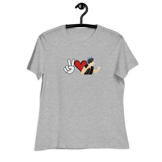 Peace, Love, Cobra Kai Women's Relaxed T-Shirt – Hawk - Fandom-Made
