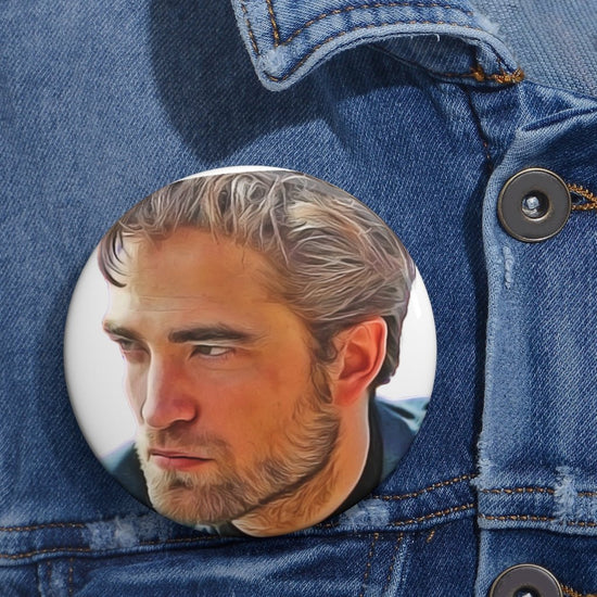 Robert Pattinson (blue) Pin Buttons - Fandom-Made