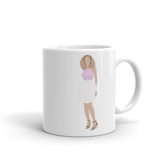 Sex & The City Inspired Double Sided White glossy mug - Carrie Bradshaw (quote) - Fandom-Made