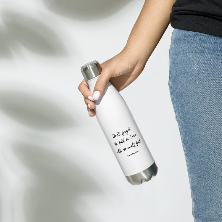 Sex & The City Inspired Stainless Steel Water Bottle - Carrie Bradshaw (quote) - Fandom-Made