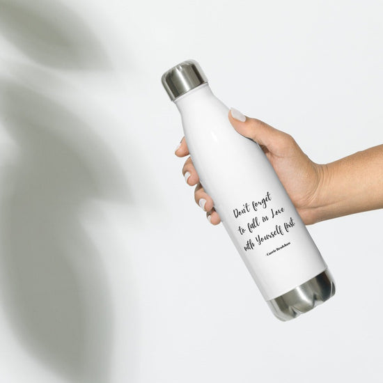 Sex & The City Inspired Stainless Steel Water Bottle - Carrie Bradshaw (quote) - Fandom-Made