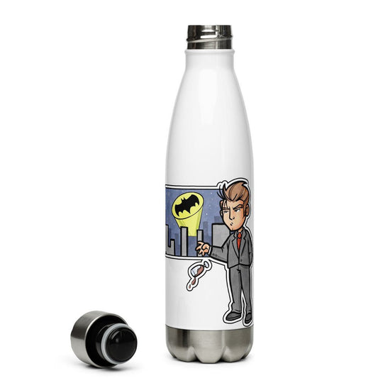 Small Stars - Battinson Stainless Steel Water Bottle - Bruce Wayne - Fandom-Made