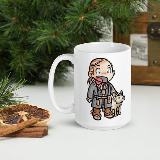 Small Stars Outlander inspired White glossy mug- Young Ian (Rollo) - Fandom-Made