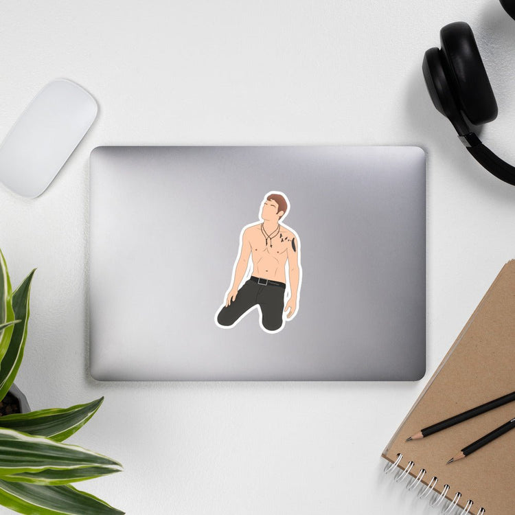 Small Stars The Originals inspired Bubble-free stickers Klaus (shirtless) - Fandom-Made