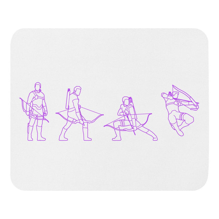 Superheroes Inspired Mouse pad - Hawkeye Outline - Fandom-Made