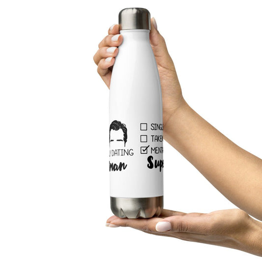 Superman Inspired Double sided Stainless Steel Water Bottle - Mentally Dating - Fandom-Made