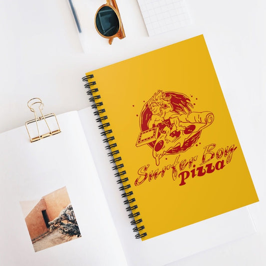 Surfer Boy Pizza Notebook - Ruled Line - Fandom-Made