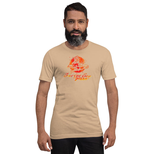 Surfer Boy Pizza Unisex t-shirt - Fandom-Made