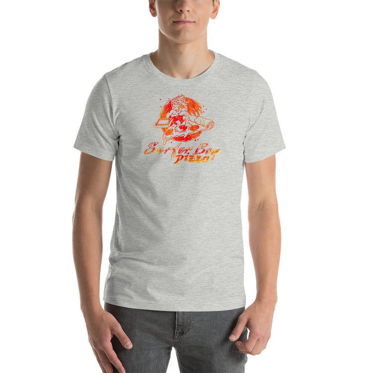 Surfer Boy Pizza Unisex t-shirt - Fandom-Made