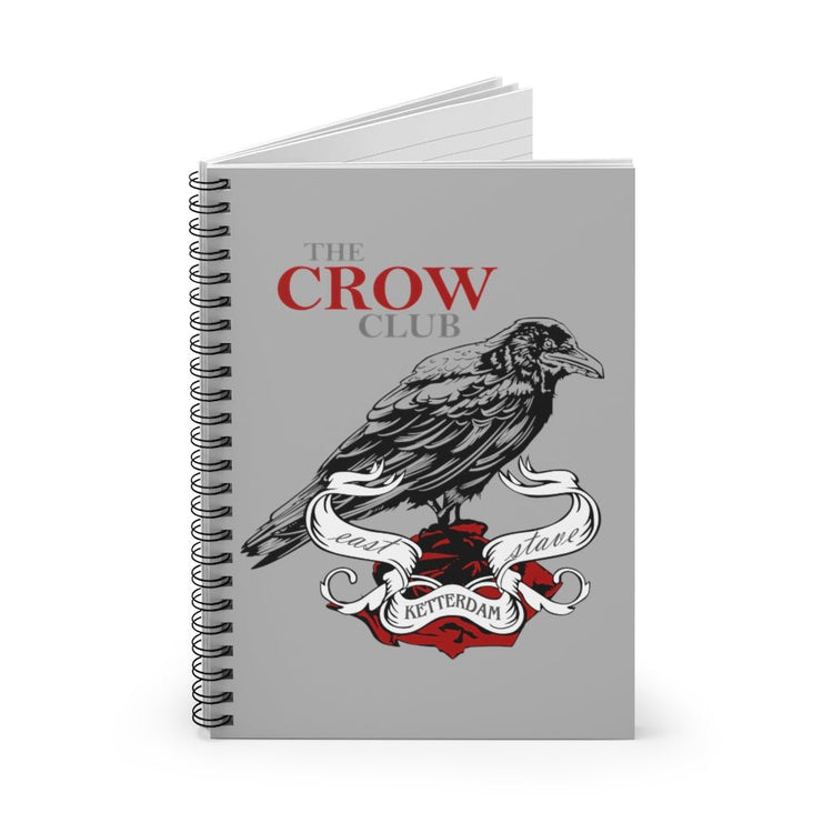 The Crow Club Spiral Notebook - Ruled Line (crow, red) - Fandom-Made