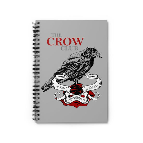 The Crow Club Spiral Notebook - Ruled Line (crow, red) - Fandom-Made