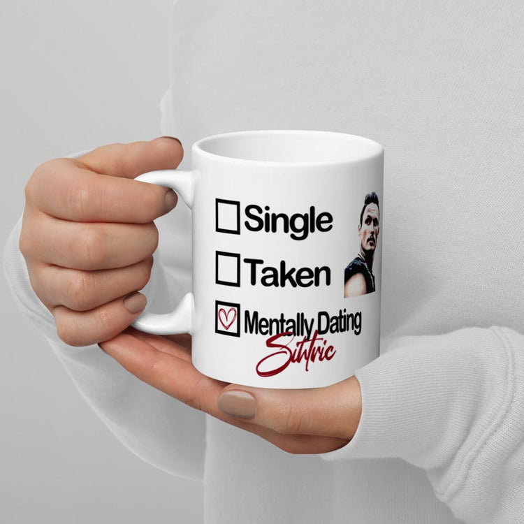 The Last Kingdom Inspired Double Sided White glossy mug - Mentally Dating Sihtric - Fandom-Made