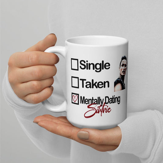 The Last Kingdom Inspired Double Sided White glossy mug - Mentally Dating Sihtric - Fandom-Made
