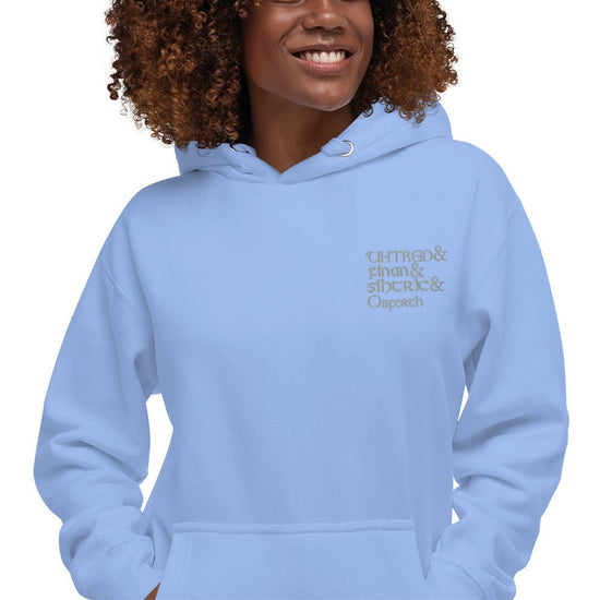 The Last Kingdom Inspired Embroidered Unisex Hoodie - Names - Fandom-Made