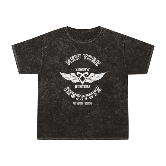 The New York Institute Mineral Wash T-Shirt - Fandom-Made