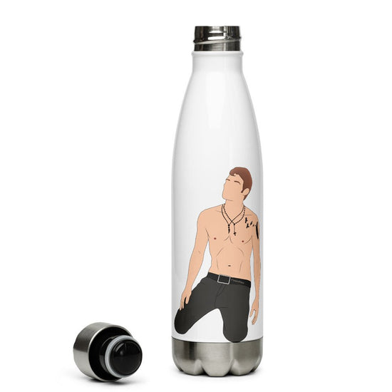 The Originals inspired Stainless Steel Water Bottle- Shirtless Klaus - Fandom-Made