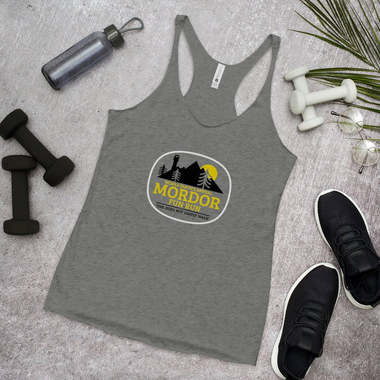 The Tolkien Collection - Women's Racerback Tank - Mordor Fun Run - Fandom-Made